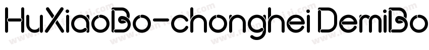 HuXiaoBo-chonghei DemiBold字体转换